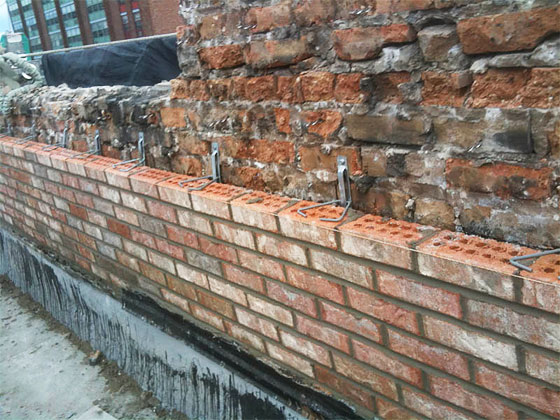 Brick by Brick Masonry job site in Clifton, NJ